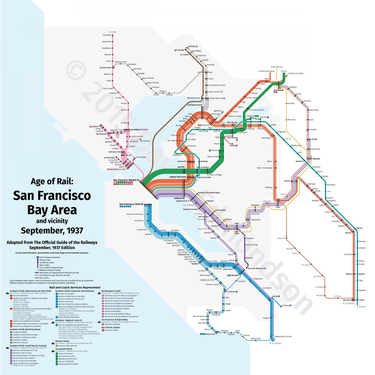 Сан Фран воз мапа