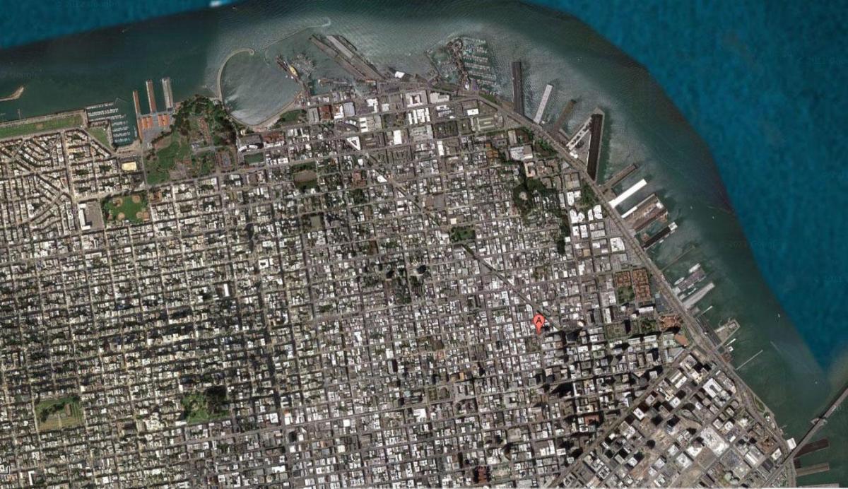 Карта на Сан Франциско satellite