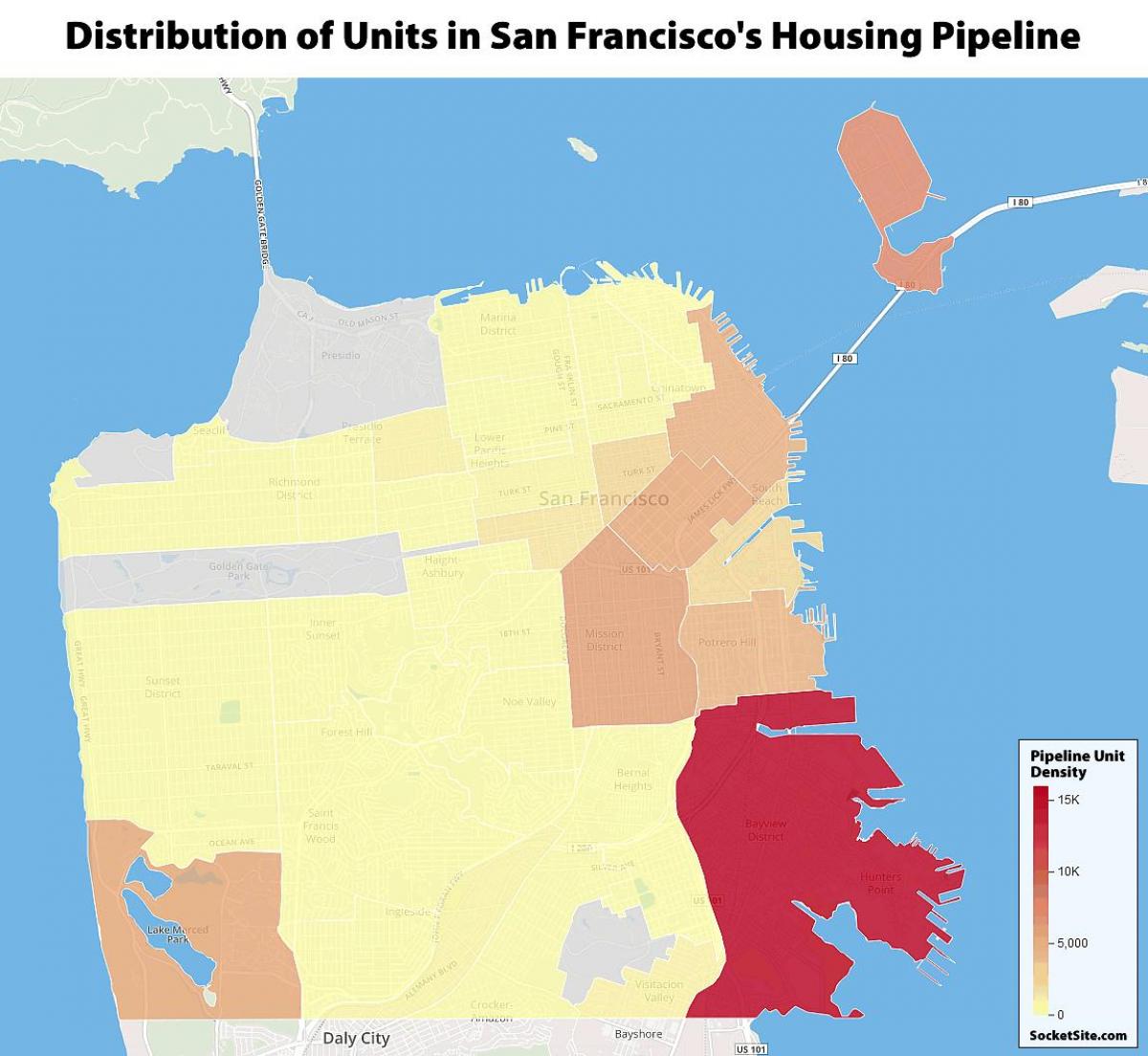 Сан Франциско јавно домување мапа