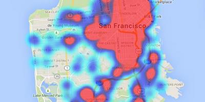 Топлина мапата Сан Франциско