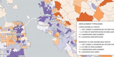 Карта на Сан Франциско gentrification