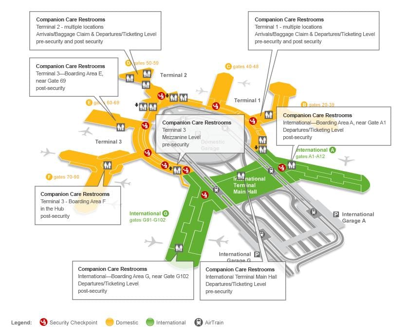 SFO терминал 3 портата мапа