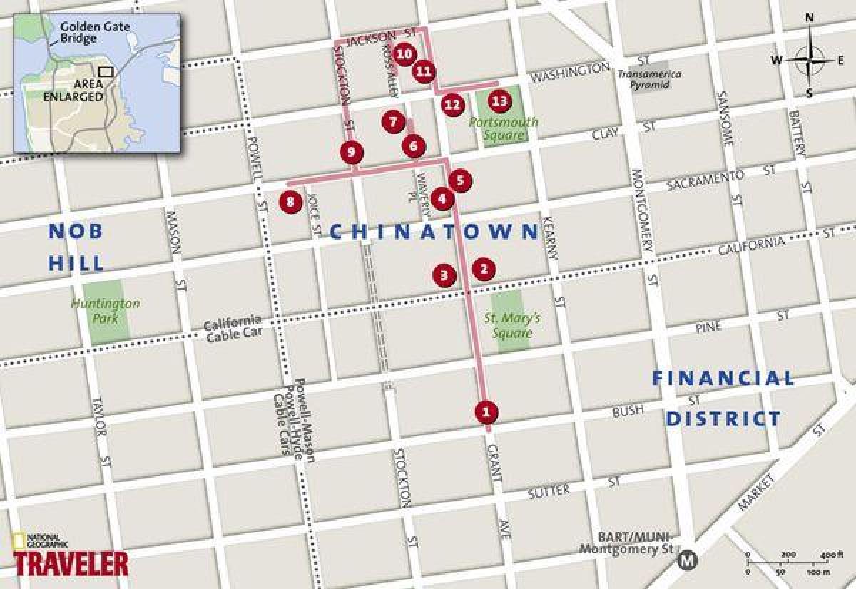 мапата chinatown Сан Франциско