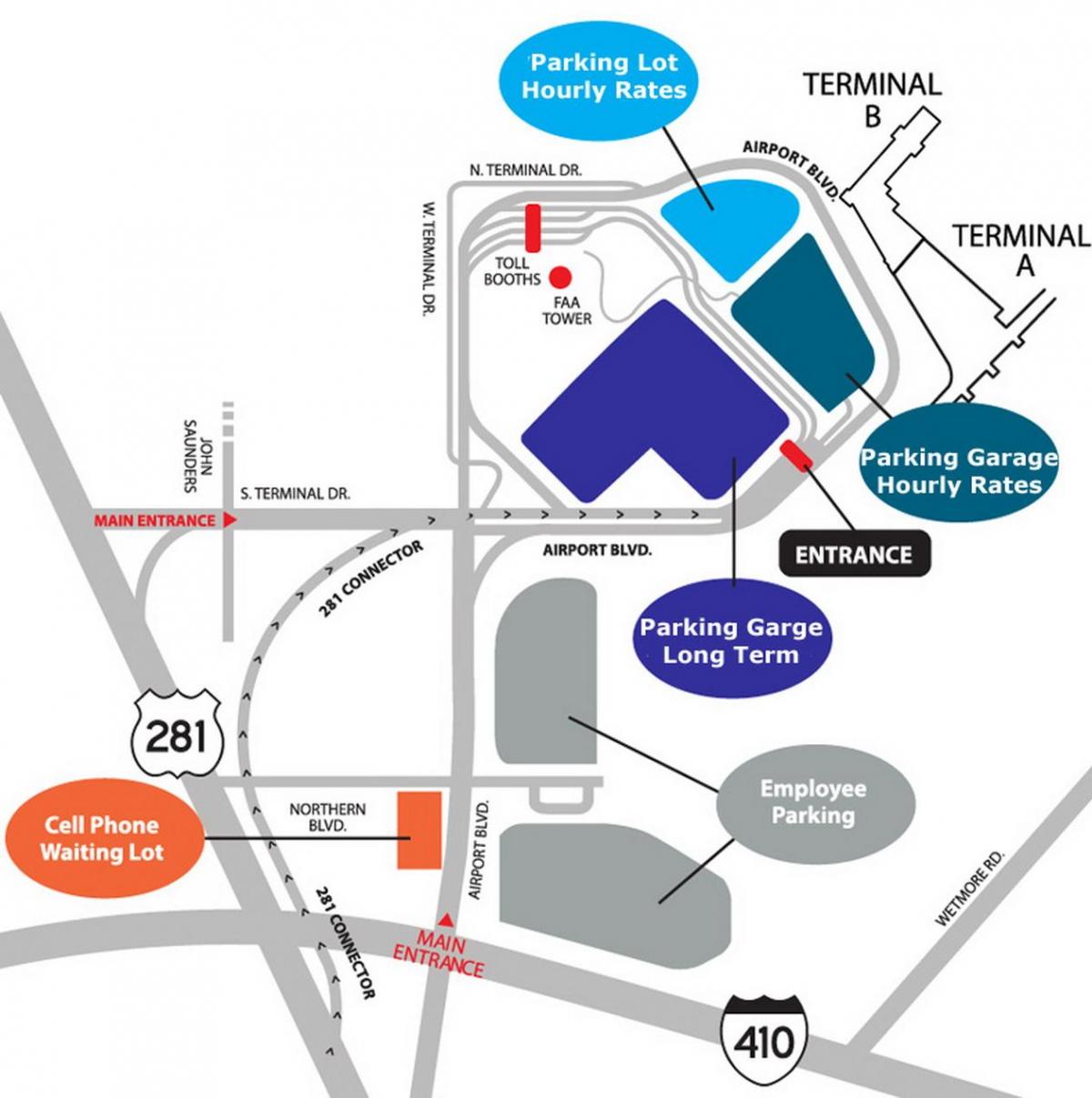 SFO паркинг гаража мапа