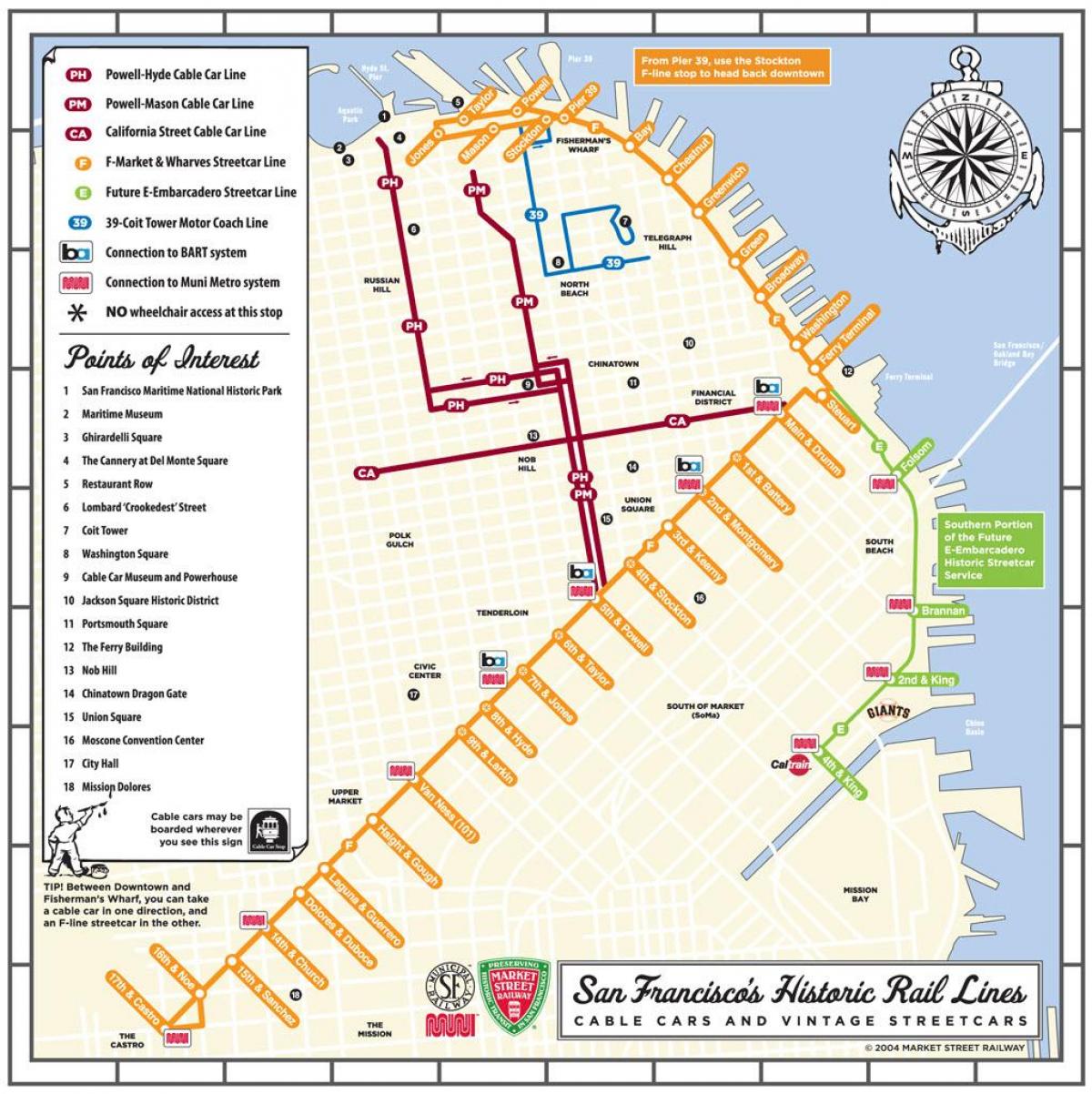 Сан Фран количка мапа