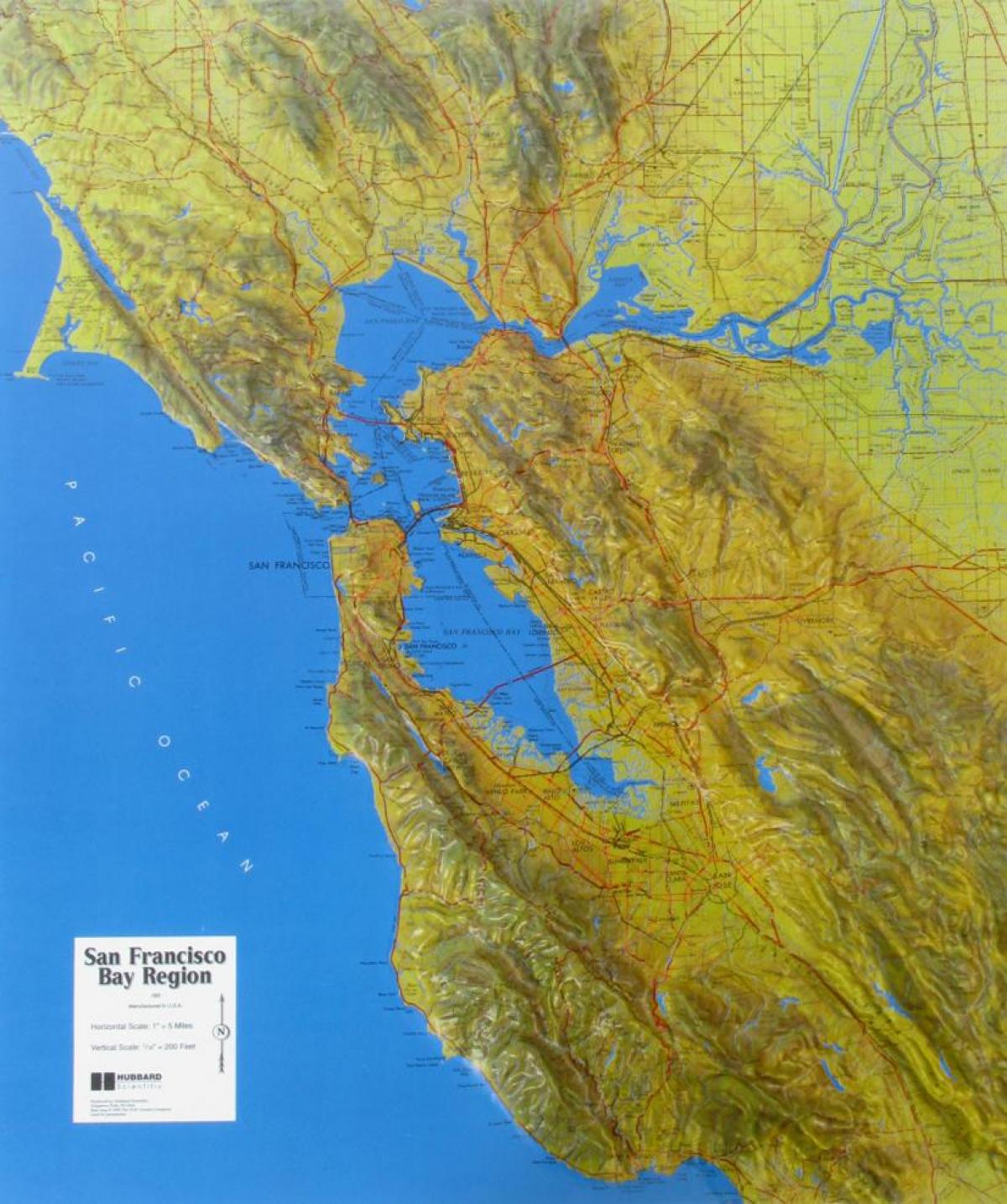 Карта на Сан Франциско олеснување