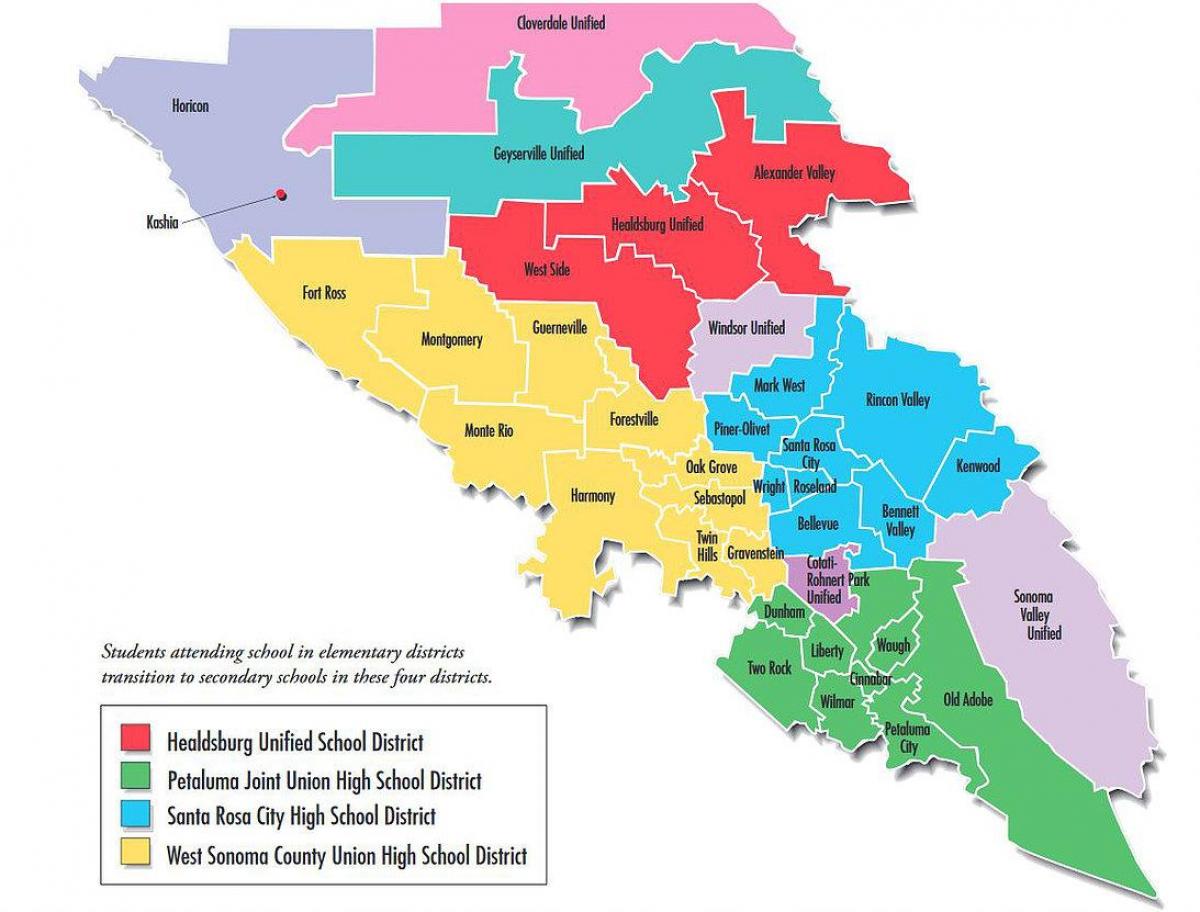 Сан Франциско школа округ мапа