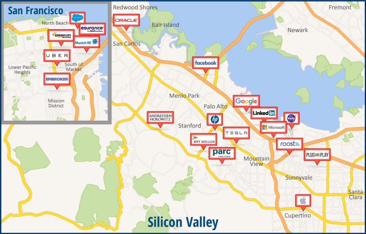 Карта на силиконската долина турнеја