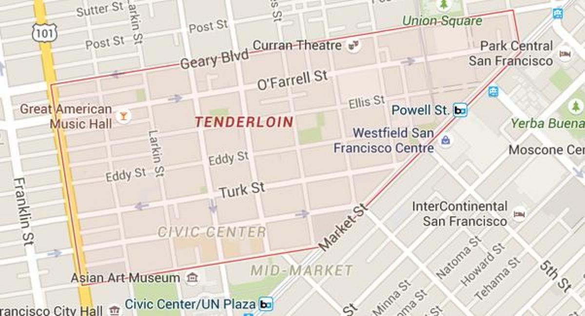 на филе Сан Франциско мапа