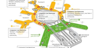 SFO терминал 3 портата мапа