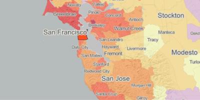 Карта на mapp Сан Франциско