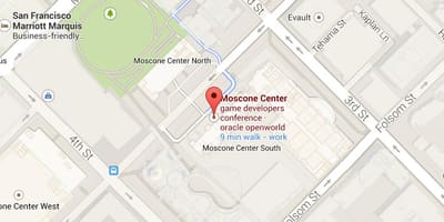 Карта на moscone center во Сан Франциско