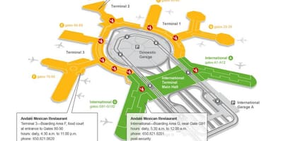 SFO терминал 2 портата мапа