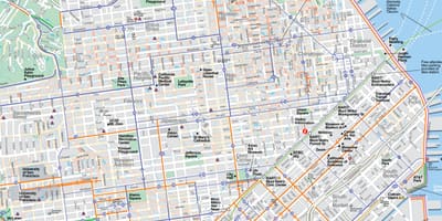 Карта на SFO туристички