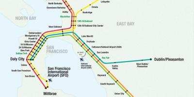 Сан Франциско аеродром барт мапа