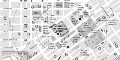 Карта на westfield Сан Франциско