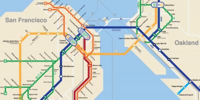SFO метро мапа