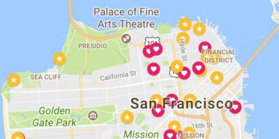 Карта на Сан Франциско финансиски област