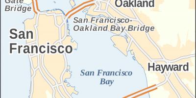 Карта на Сан Франциско златна порта мост
