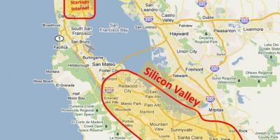 Силиконската долина мапата 2016 година